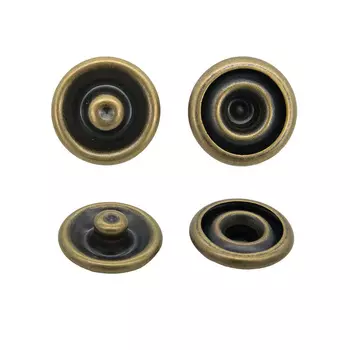 51831 Кнопка клямерная д-21, латунь ГР