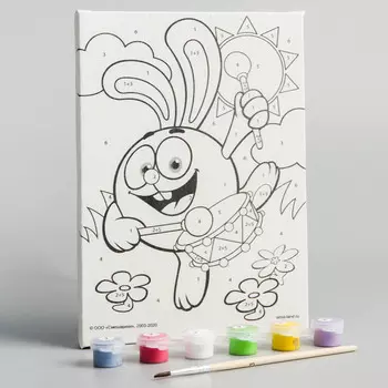 5199066 Картина по номерам 'Крош', СМЕШАРИКИ, 21*15 см