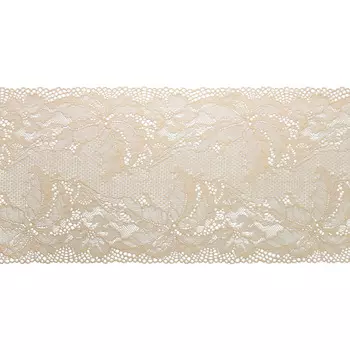 51Р Кружево эластичное 17см*10м (кремовый)