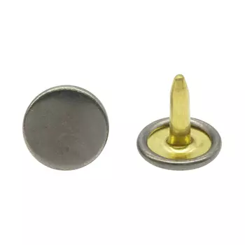 52023/17 Кнопка клямерная д-17 ч. ник. ГР