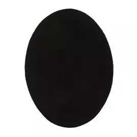 5208 Заплатка термоклеевая из замши овал большой 12,2*15см, 2шт в уп., 100% кожа (30 черный)