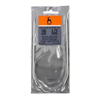52208 Спицы вязальные круговые 3,75мм*100см, алюм. PONY