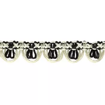 5298 Тесьма 1,5см*15,45м (черный/молочный)