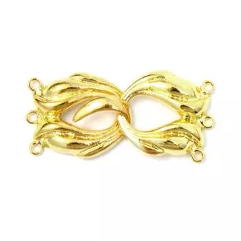 52-GE067 Замок декоративный на 3 нити,18*18 мм, упак./2 шт., Astra&amp;Craft (золото)
