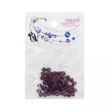 5328/E Бусины, цветные, 4 мм, упак./50 шт., Swarovski (ametyst)