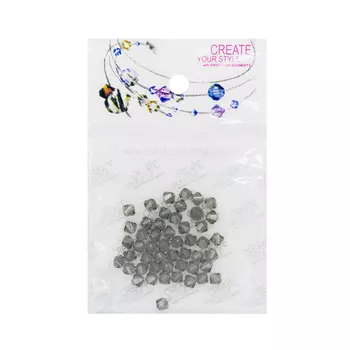 5328/E Бусины, цветные, 4 мм, упак./50 шт., Swarovski (black diamond)