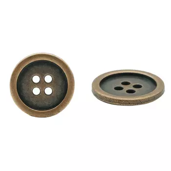 53706/4 Пуговица д-23мм. т.медь