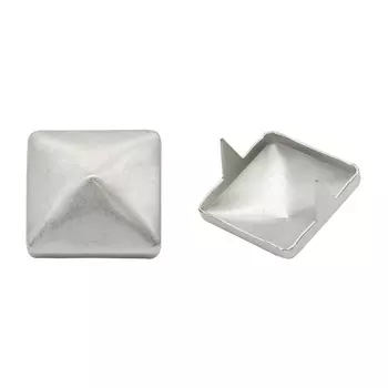 53931 Украшение 12*12мм на шипах сереб. 'пирамидка'