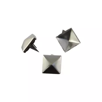 53940 Украшение на шипах 8х8мм ник. 'пирамидка'