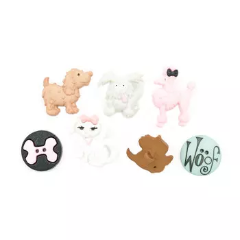 5399, Пуговицы-фигурки. Веселые собачки Dress It