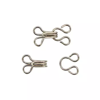 540001 Крючки и петли малые, никель, упак./14 компл., Hobby&amp;Pro