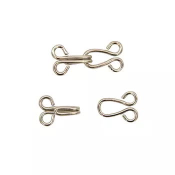 540901 Крючки и петли большие, никель, упак./8 компл., Hobby&amp;Pro