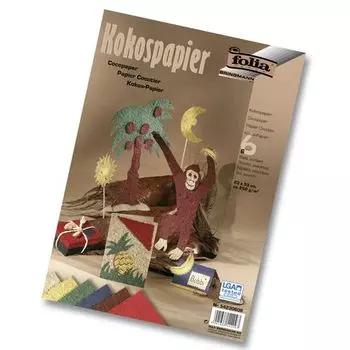 54230609 Бумага кокосовая, 250 г/м², 23*33 см, упак./6 листов, Folia