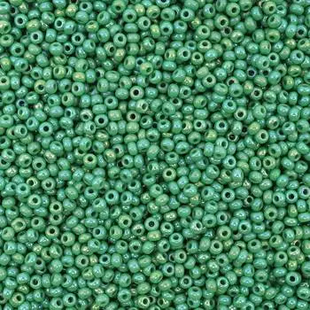 (54250) Бисер непрозрачный с радужным покрытием 10/0, круг.отв., 50г, Preciosa