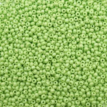 (54410) Бисер непрозрачный с радужным покрытием 10/0, круг.отв., 50г, Preciosa