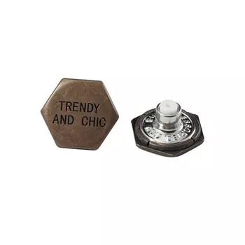 54420 Пуговицы джинс. д-20мм. т.медь