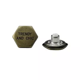 54425 Пуговицы джинс. д-20мм, латунь ГР