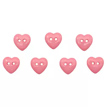 5492 Пуговица 'Сердце', 13 мм (розовый)