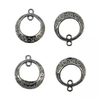 54-P6453 Основа для серег, 18*16 мм, упак./4 шт., Astra&amp;Craft (серебро)