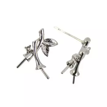 54-P7610 Основа для серег, 15*10 мм, упак./2 шт., 'Астра' (никель)