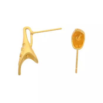 54-P7678 Основа для серег, 19*5 мм, упак./2 шт., Astra&amp;Craft (золото)