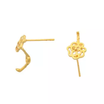 54-P7745 Основа для серег, 14*15 мм, упак./ 2 шт., Astra&amp;Craft (золото)