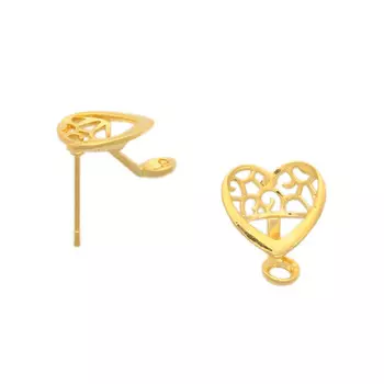 54-P7751 Основа для серег, 15*15 мм, упак./2 шт., Astra&amp;Craft (золото)