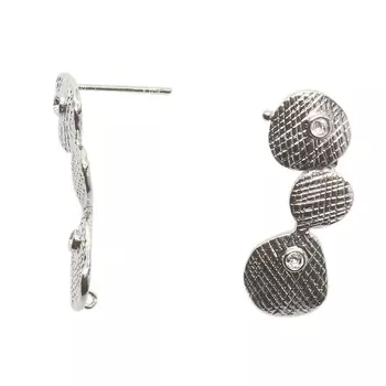 54-P7772 Основа для серег, 10*25 мм, упак./2 шт., Astra&amp;Craft (никель)