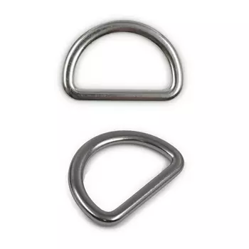 555220 Полукольца цинк 20мм, цв. матовое серебро, 4шт PRYM