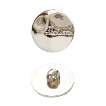 55579 Пуговица на ножке, 18 мм (S серебро)