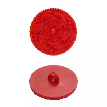 55945 Пуговица на ножке, 28 мм (145 красный)