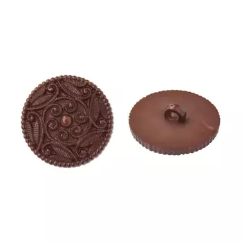 55945 Пуговица на ножке, 28 мм (294 коричневый)