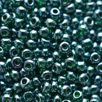 (56150) Бисер прозрачный блестящий 10/0, круг.отв., 50г, Preciosa