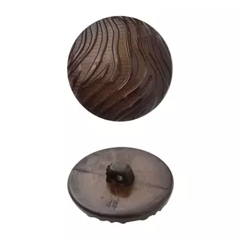 5633 Пуговица на ножке, 28 мм (19-1118 коричневый)