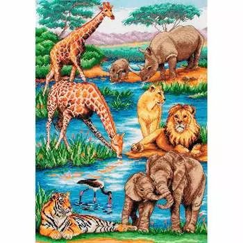 5678000-01212 Набор для вышивания MAIA 'Животные Африки' 29*42 см