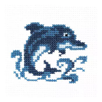 568 Набор для вышивания РС-Студия 'Дельфин' 7*9 см