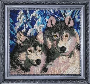 569 Набор для вышивания бисером Butterfly 'Волки', 27*30 см