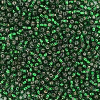 (57060) 331-29001-10/0 Бисер прозрачный с сереб. центр. 10/0, кв.отв., 20гр Preciosa