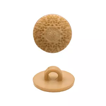 57092 Пуговица на ножке 15мм 24шт (15-1315 бежевый)