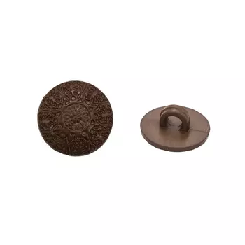 57092 Пуговица на ножке 15мм 24шт (18-1130 коричневый)