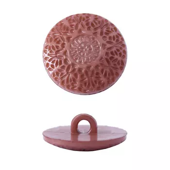 57092 Пуговица на ножке, 22 мм (17-1514 какао)