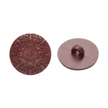 57092 Пуговица на ножке, 22 мм (294 коричневый)