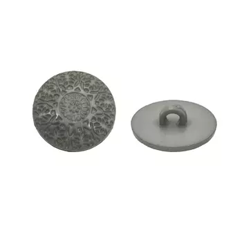 57092 Пуговица на ножке 22мм 12шт (17-1501 серый)