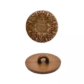 57092 Пуговица на ножке 22мм 12шт (18-1130 коричневый)