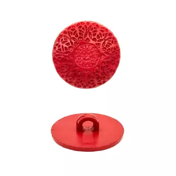 57092 Пуговица на ножке 22мм 12шт (19-1761 бордо)