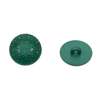 57092 Пуговица на ножке 22мм 12шт (19-5420 зеленый)