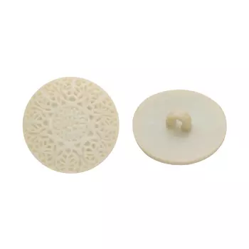 57092 Пуговица на ножке, 25 мм (103 молочный)