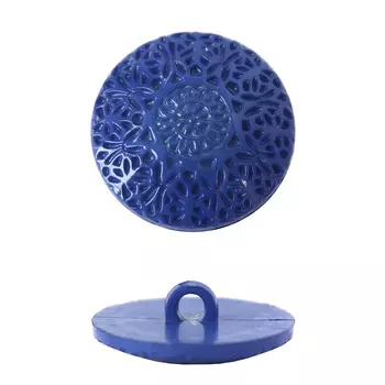 57092 Пуговица на ножке, 25 мм (18-3949 василек)