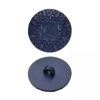 57092 Пуговица на ножке, 25 мм (220 синий)