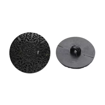 57092 Пуговица на ножке, 25 мм (310 черный)